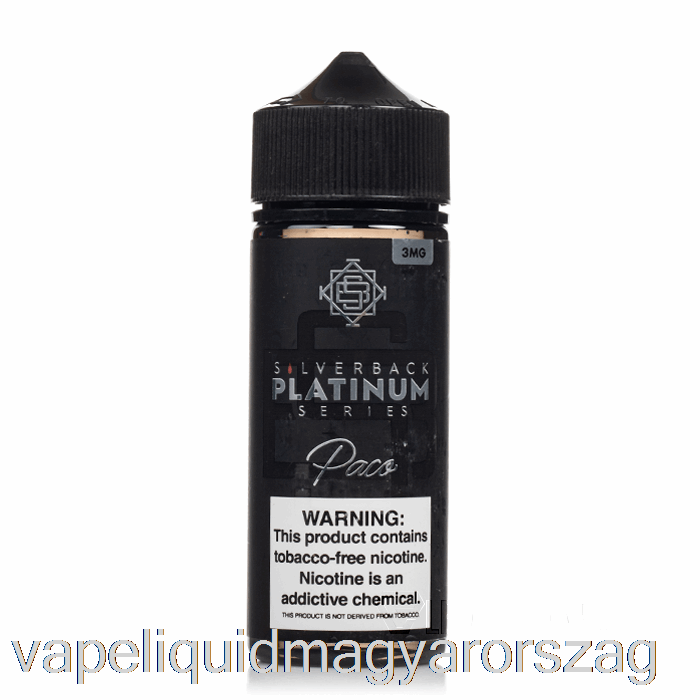 Paco - Ezüsthátú Platina Sorozat - 120ml 0mg Vape Toll